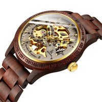 Load image into Gallery viewer, Classic Wooden Men's Mechanical Watch