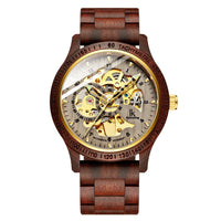 Load image into Gallery viewer, Classic Wooden Men's Mechanical Watch