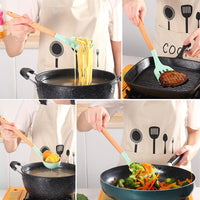 Load image into Gallery viewer, Non Stick Pot Spatula And Spoon