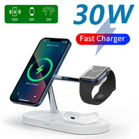 Load image into Gallery viewer, 3-in-1 Wireless Magsafe Charger Stand