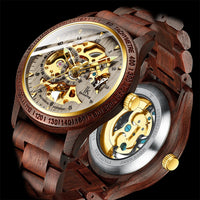 Load image into Gallery viewer, Classic Wooden Men's Mechanical Watch