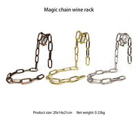 Load image into Gallery viewer, Magic Iron Chain Wine Bottle Holder