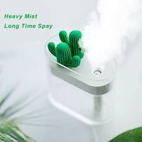 Load image into Gallery viewer, 160ML Ultrasonic Air Humidifier Clear Cactus Color Light USB Essential Oil Diffuser Car Purifier Aroma Diffusor Anion Mist Maker
