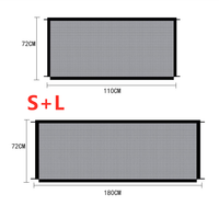 Load image into Gallery viewer, Black Foldable Protection Pet Safety Gate
