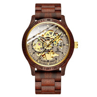 Load image into Gallery viewer, Classic Wooden Men's Mechanical Watch